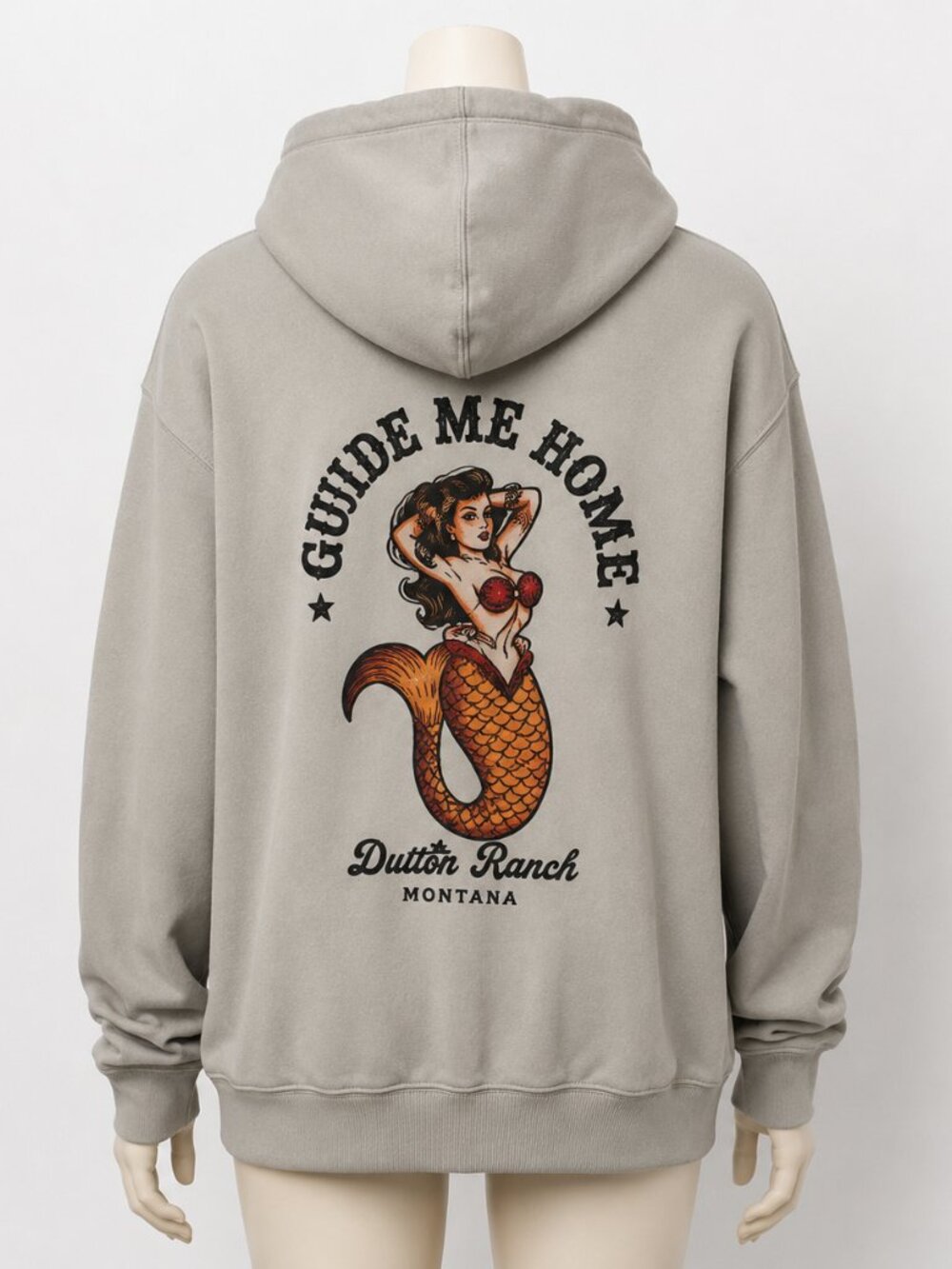 Death Coast Cream Hoodie Mermaid Tattoo American Lounge Cozy
